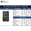 Reversible Grill Griddle 13"