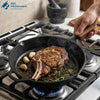 12" Wooden Handle Skillet