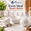 3-pcs Set White Ceramic Soup Rice Bowl