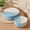 8-Piece Dual Tone Plate Set