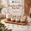 Bamboo Bliss Ceramic Tea Set