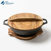 9" Wok Wood Base Lid