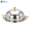 Hammered Stainless Steel BBQ Platter