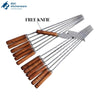 BBQ Skewers Wooden Handle (12pcs Set) + Free Knife
