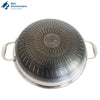 Laser Coated Karahi with Glass Lid