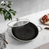 Laser Coated Karahi with Glass Lid