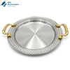 Hammered Stainless Steel BBQ Platter
