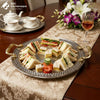 Hammered Stainless Steel BBQ Platter