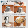 Classic Aluminium Moka Pot 300ml - image 2