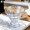 Clear Plastic V60 Pour Over Coffee Dripper - image 1