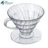 Clear Plastic V60 Pour Over Coffee Dripper - image 2