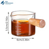 Espresso Glass Measuring Shot Pitcher with Wooden Handle 75ml - image 3