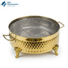 Golden Round Stainless Steel Grill