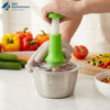 Hand Press Stainless Steel Food Chopper