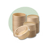 Premium 1100ml Kraft Salad Bowl