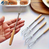 Mini Stainless Steel Spring Whisk with Wooden Handle - image 3