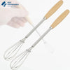 Mini Stainless Steel Spring Whisk with Wooden Handle - image 4
