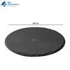 Black Stone Serving Plate Round
