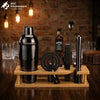 Stainless Steel Black Cocktail Shaker Set - image 1