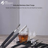 Stainless Steel Ice Tongs with Non Slip Black Handle - image 2