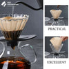 V60 Pour Over Coffee Dripper with Black Base - image 1