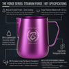 Barista Space Bright Pink Titanium Milk Pitcher 600ml
