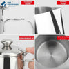 Stainless Steel Milk Frothing Pitcher with Lid