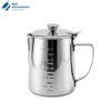 Stainless Steel Milk Frothing Pitcher with Lid