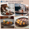 Anti Skid Oval Brown Food Tray