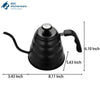 V60 Pour Over Gooseneck Drip Pot with Thermometer