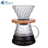 Glass Dripper with Bamboo Base