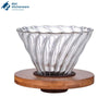 Glass Dripper with Bamboo Base