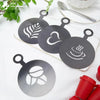 Stainless Steel Coffee Latte Art Stencils (Pack of 4) — BGC Kitchenware