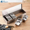 Stainless Steel Condiment Dispenser Station — BGC Kitchenware