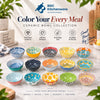 Colorful Ceramic Snack Bowl Set