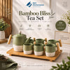 Bamboo Bliss Ceramic Tea Set